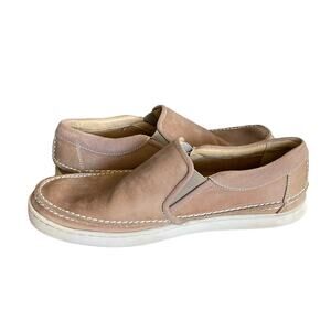 Sebago Ryde Slip On Taupe Leather Men’s Shoes Size 11